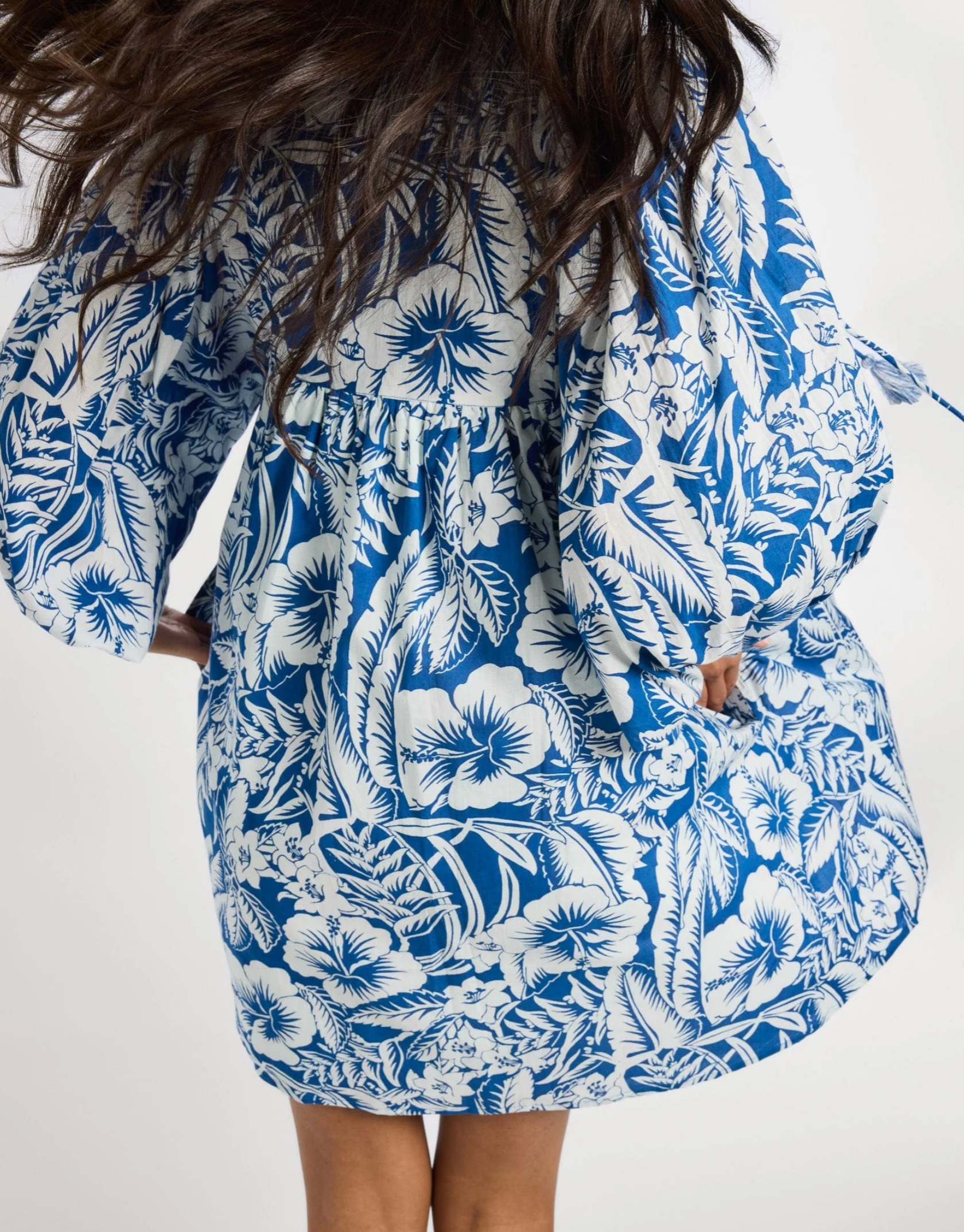 Mille Daisy Dress - Blue Hibiscus