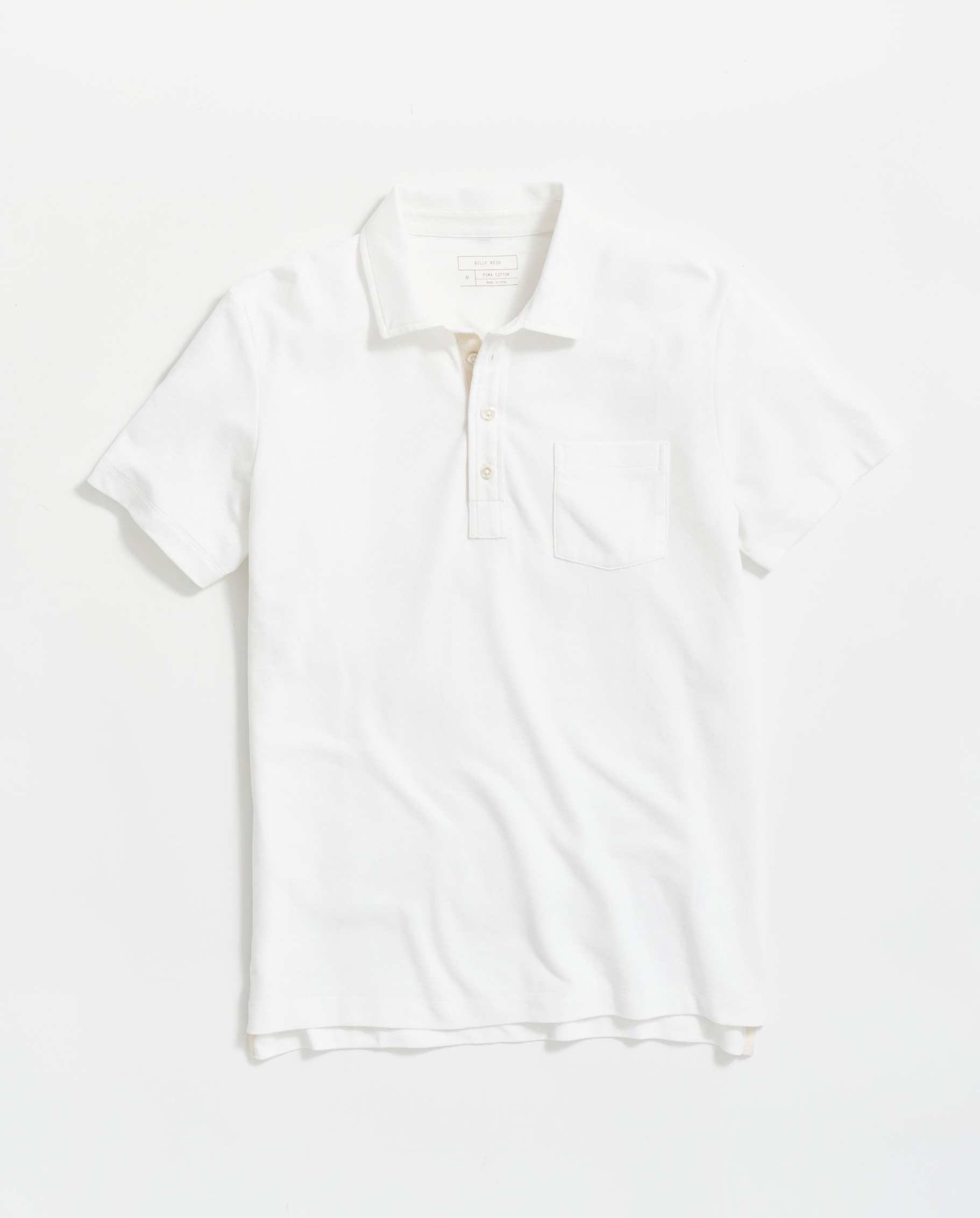 Billy Reid Pique Pensacola Polo - White