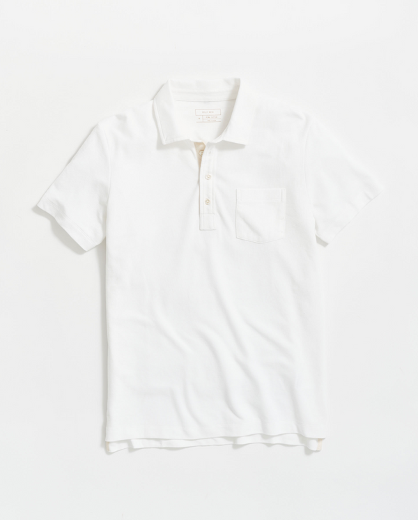 Billy Reid Pique Pensacola Polo - White