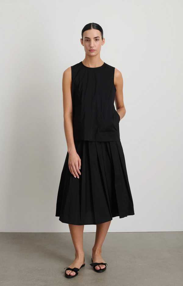 B Sides Eve Pleated Skirt in Black