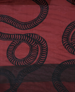 Natalie Martin Jasmine Dress - Ament Snake Oxblood