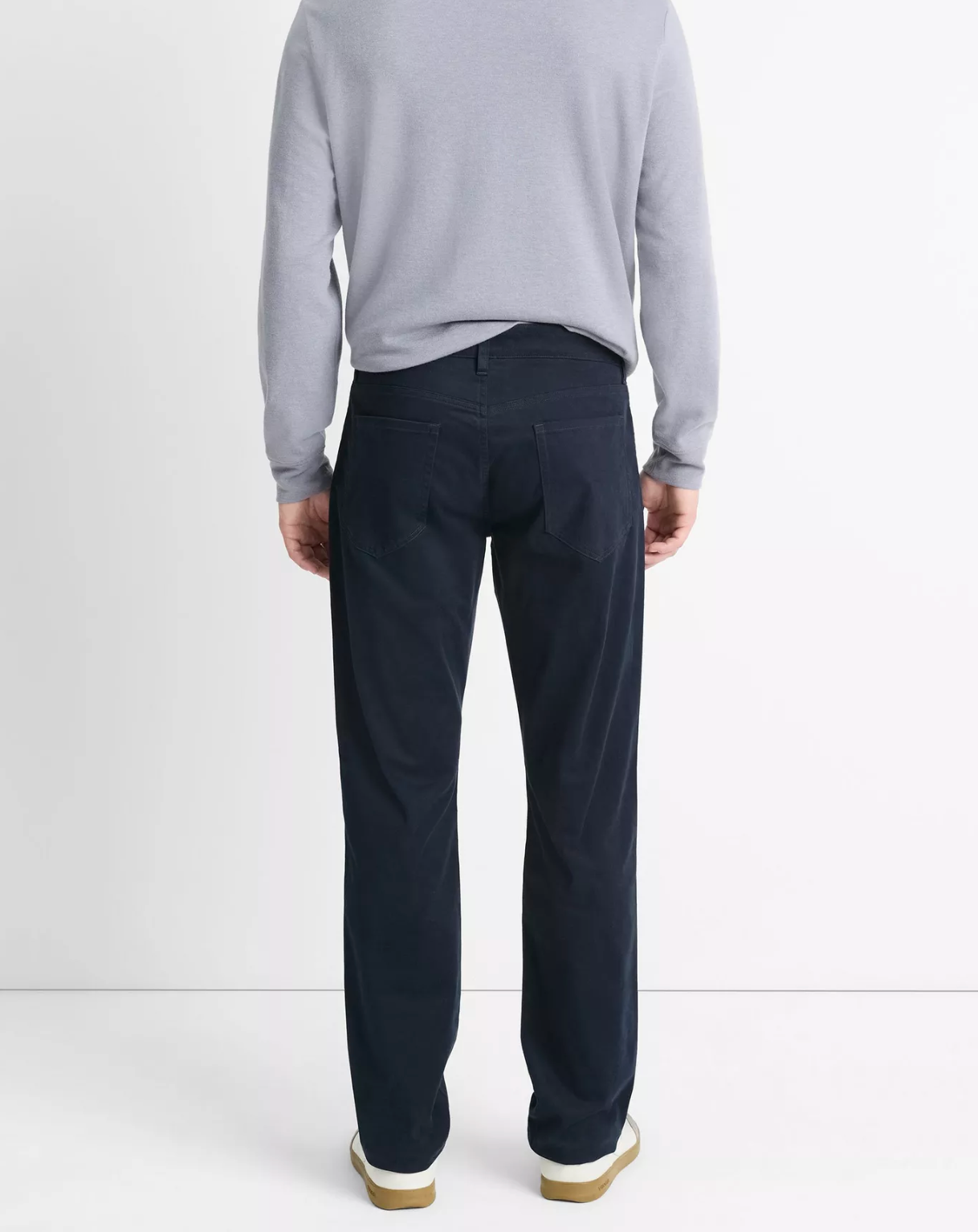 Vince Dylan Slim 5-Pocket Peached Stretch-Cotton Pant - Coastal