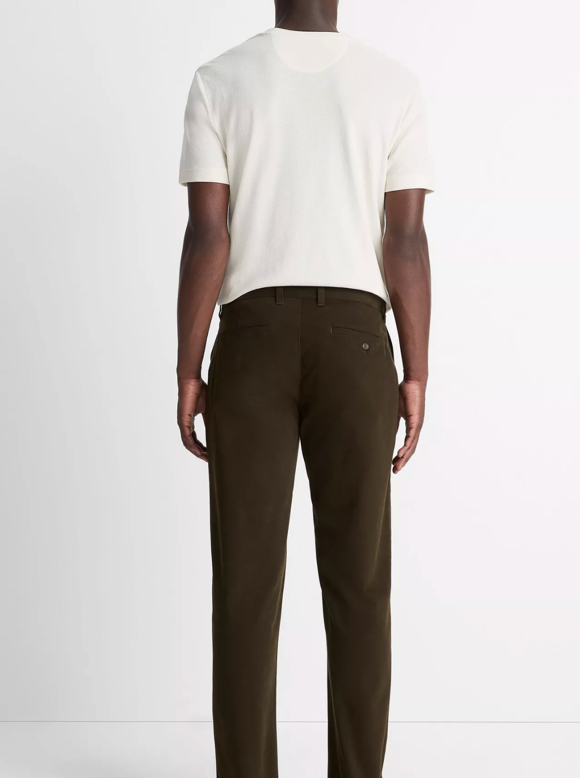 Vince Owen Athletic Stretch-Cotton Pant - Dark Leaf