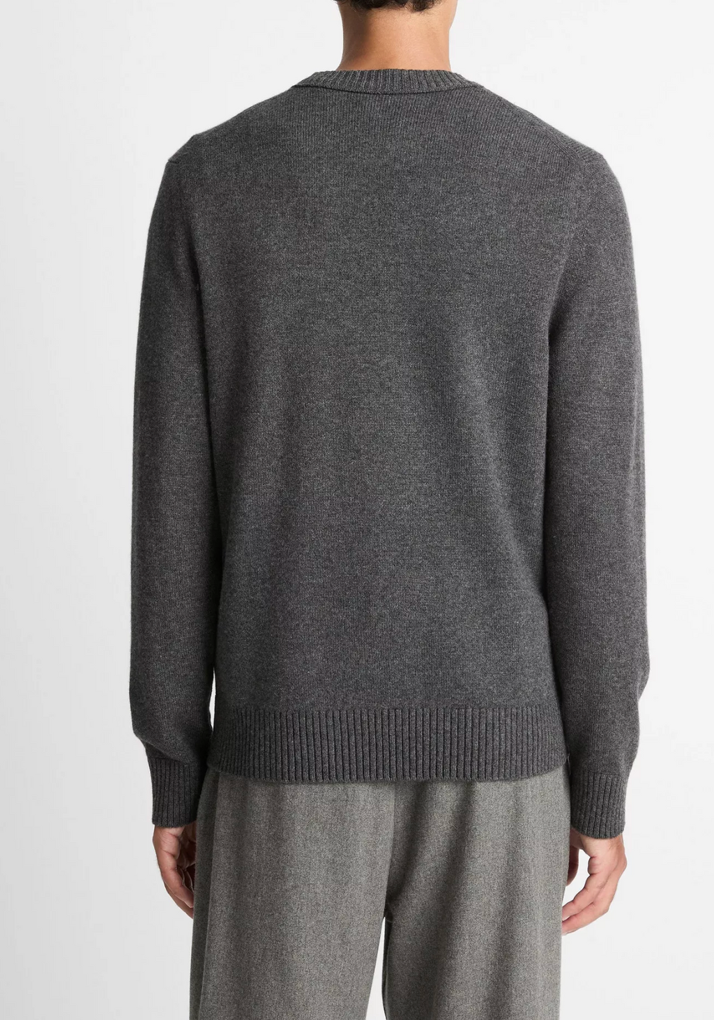 Vince Wool-Cashmere Crew Neck Sweater