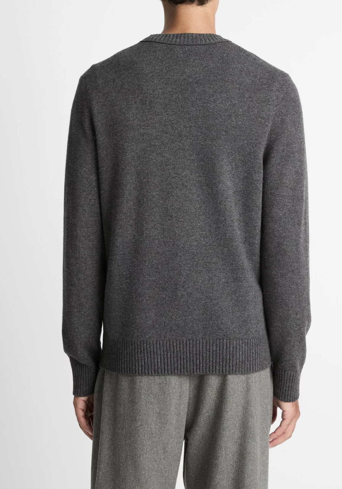 Vince Wool-Cashmere Crew Neck Sweater