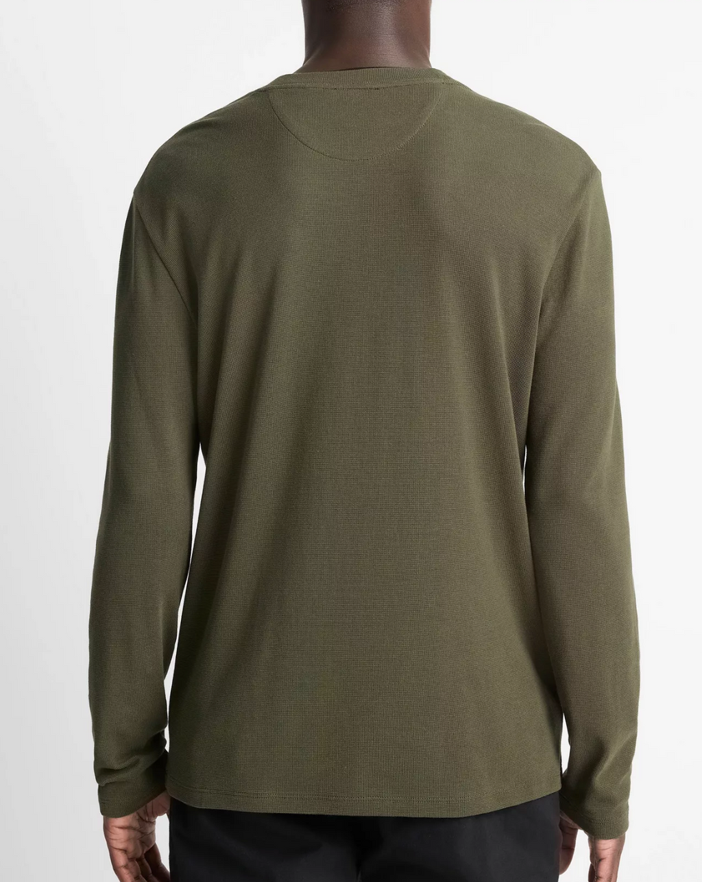Vince Micro-Waffle Long-Sleeve T-Shirt - Green