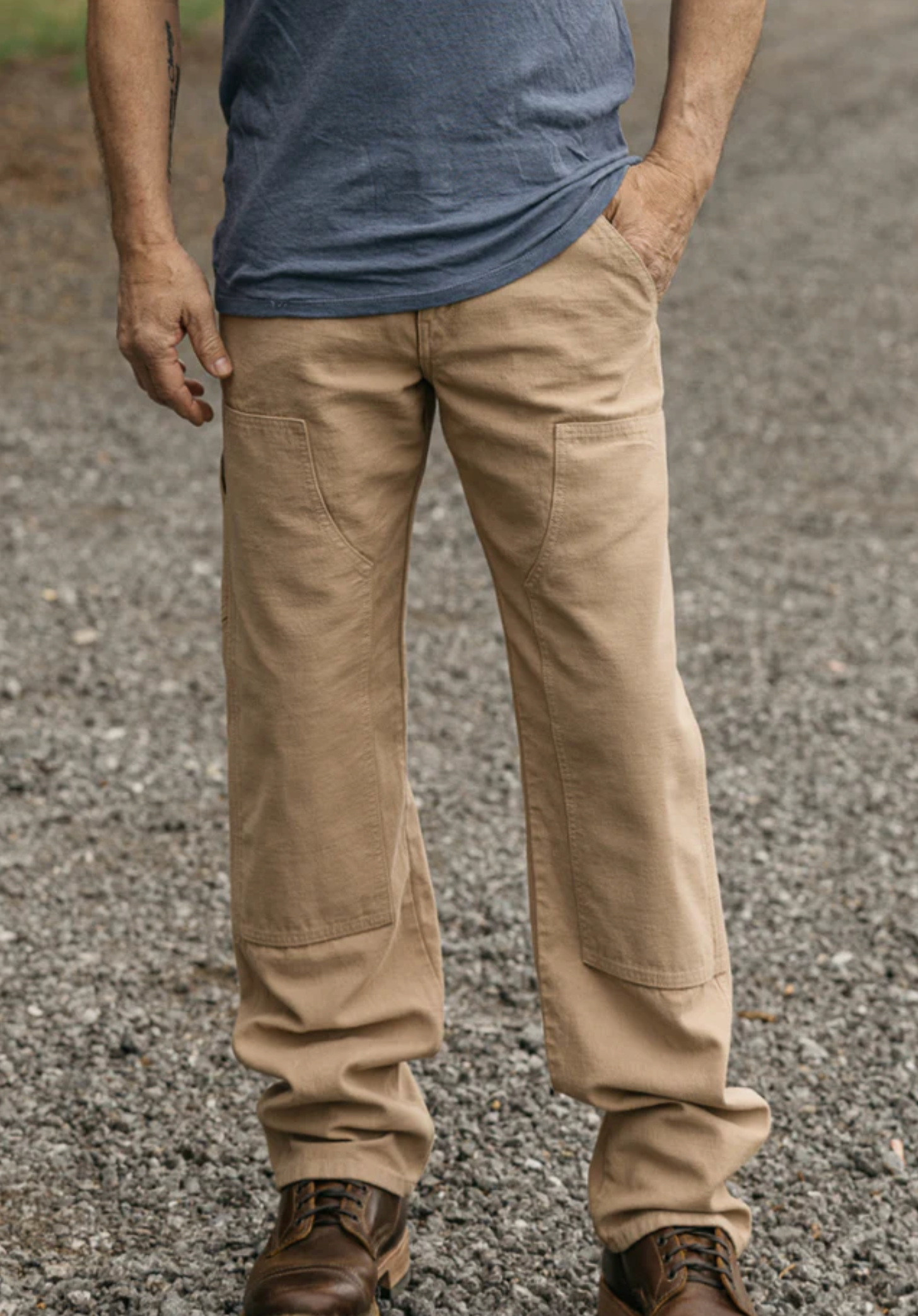Hiroshi Kato The Double Knee Pants Classic Straight - Sawdust