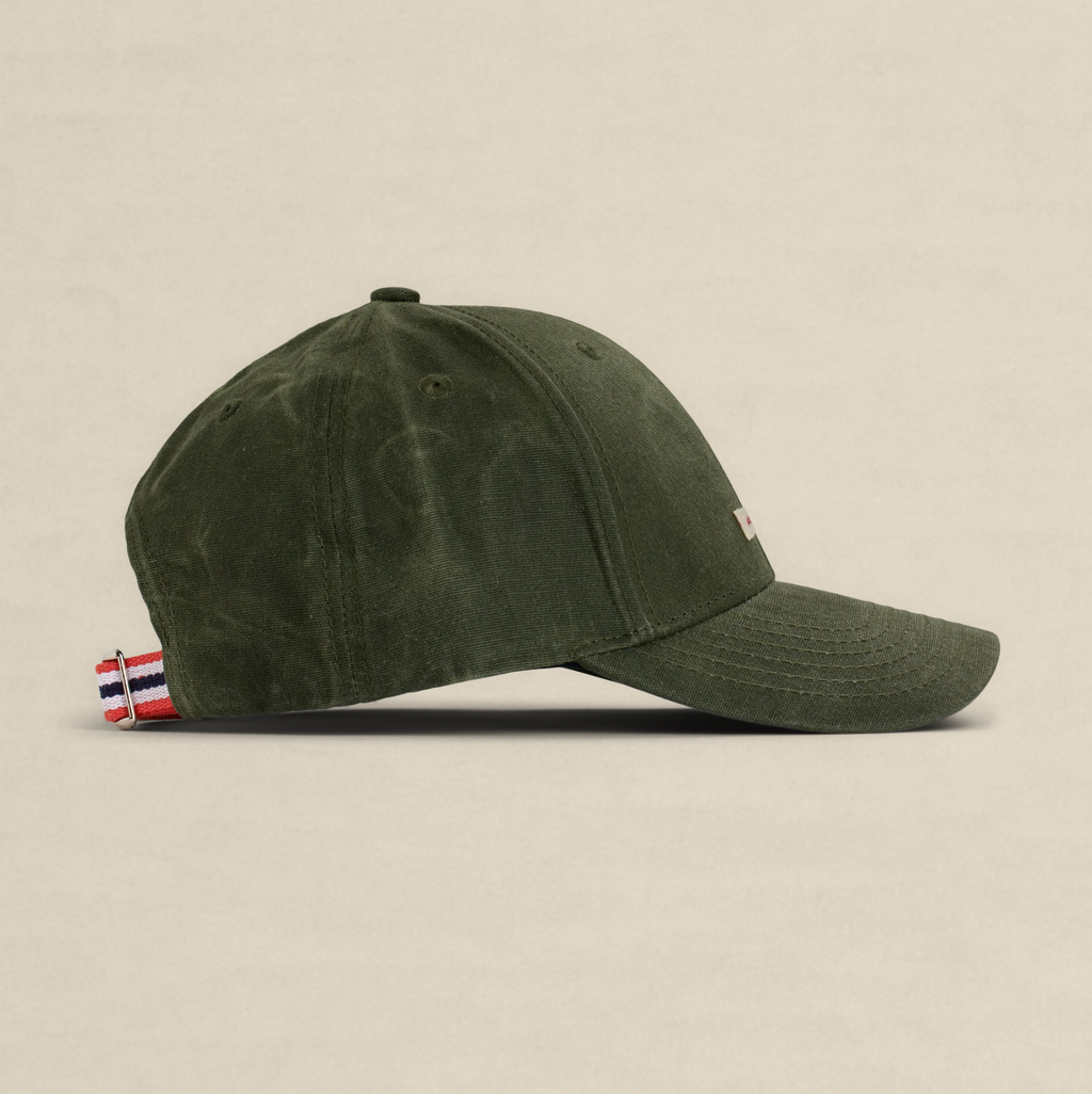 Amundsen Waxed Cotton Cap- Olive