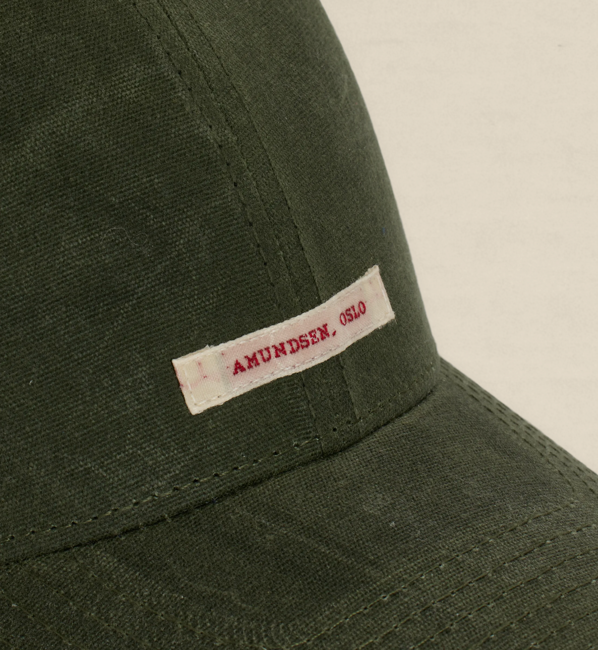 Amundsen Waxed Cotton Cap- Olive