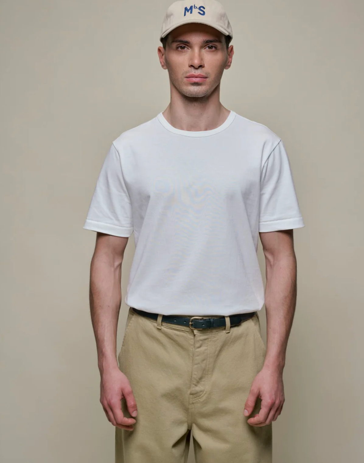 Merz b. Schwanen 2M15 Vintage Machine Refined Classic Fit T-Shirt - White