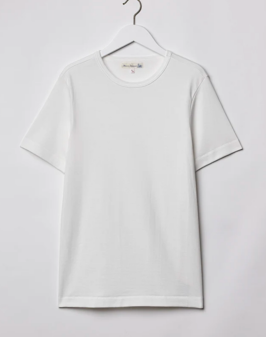 Merz b. Schwanen 2M15 Vintage Machine Refined Classic Fit T-Shirt - White