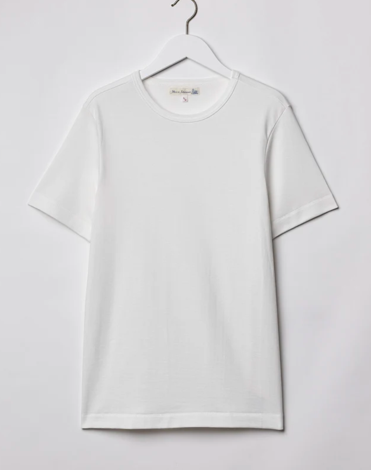 Merz b. Schwanen 2M15 Vintage Machine Refined Classic Fit T-Shirt - White