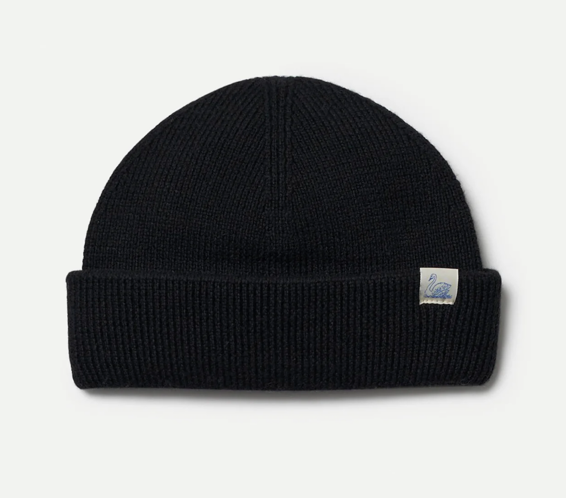 Merz b. Schwanen Merino Wool Watch Cap - Deep Black