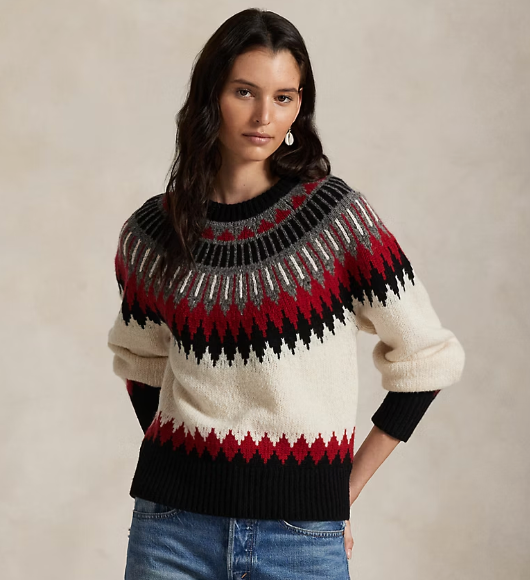 Polo Ralph Lauren Fair Isle Wool-Cashmere Sweater