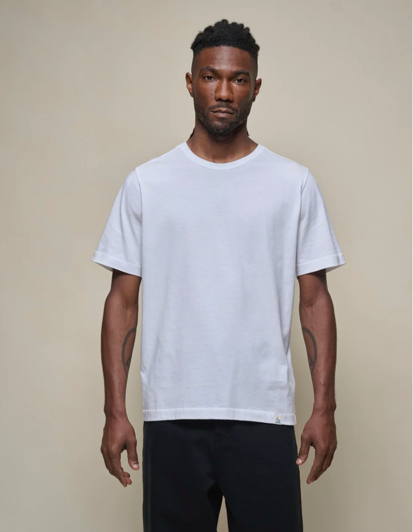Merz b. Schwanen Soft Cotton pima Cotton T-Shirt- White
