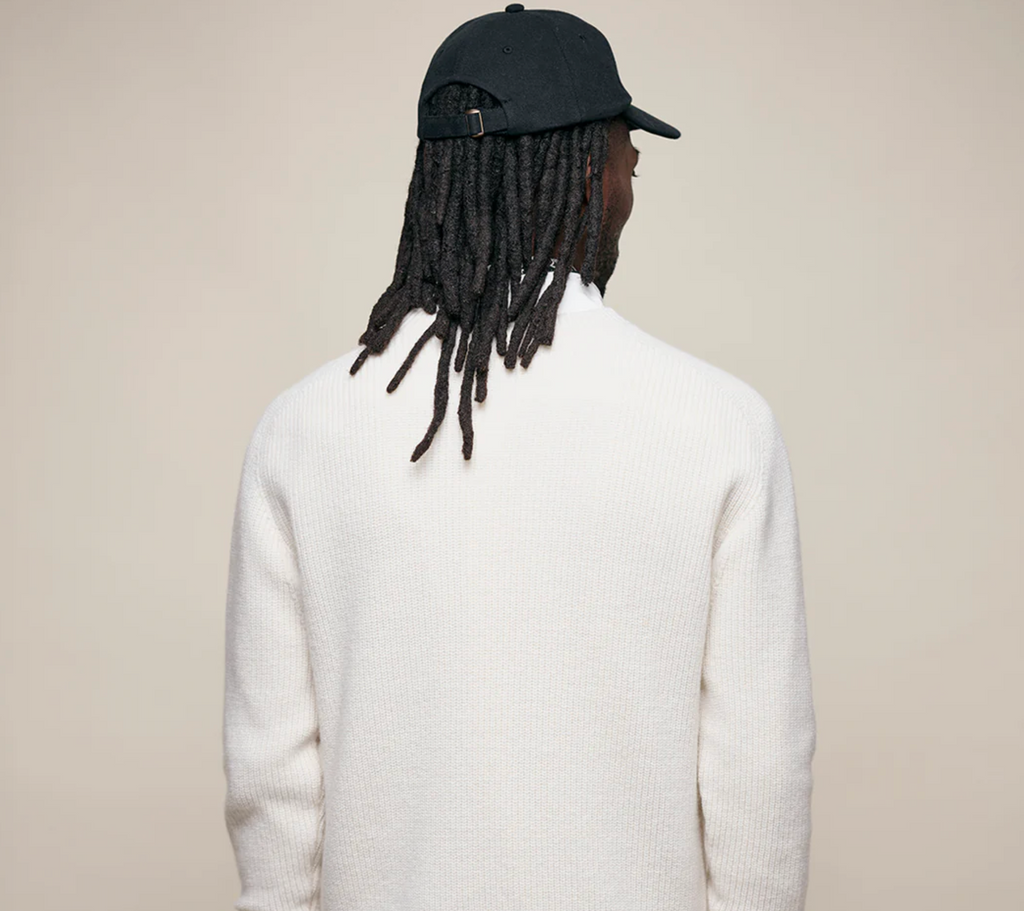 Merz b. Schwanen Sturdy Ribbed Merino Wool-Cashmere Raglan Sweater - Nature