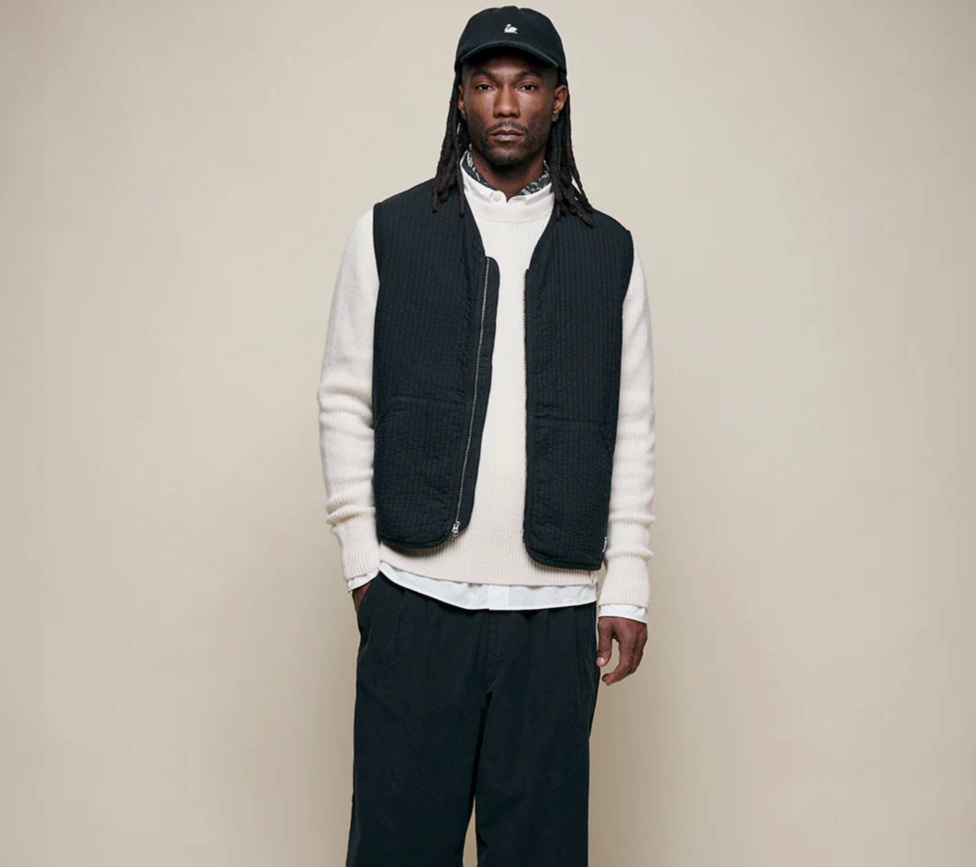 Merz b. Schwanen Sturdy Ribbed Merino Wool-Cashmere Raglan Sweater - Nature