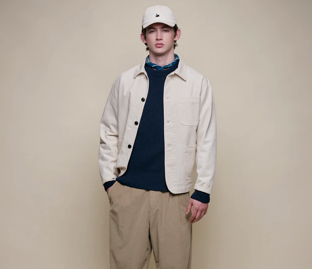 Merz B. schwanen Sturdy Ribbed Merino Wool-Cashmere Raglan Sweater -Dark Navy