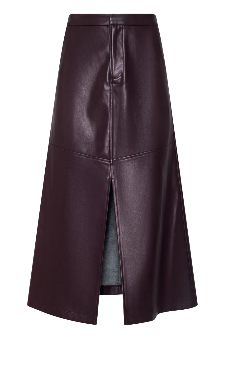 L'Agence Robyn Vegan Leather Midi Skirt