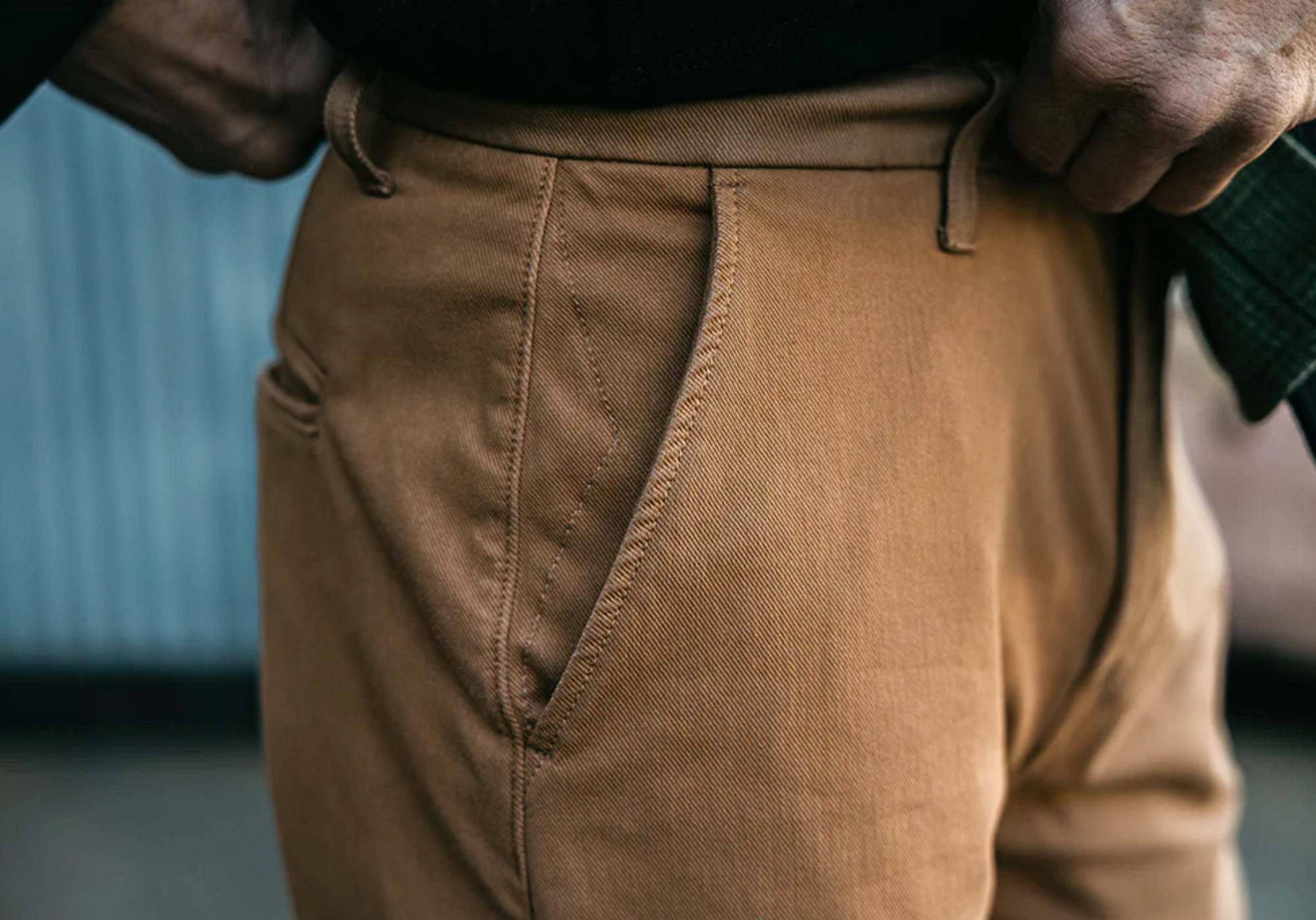 Hiroshi Kato The Pipe Straight Denit Chino - Khaki