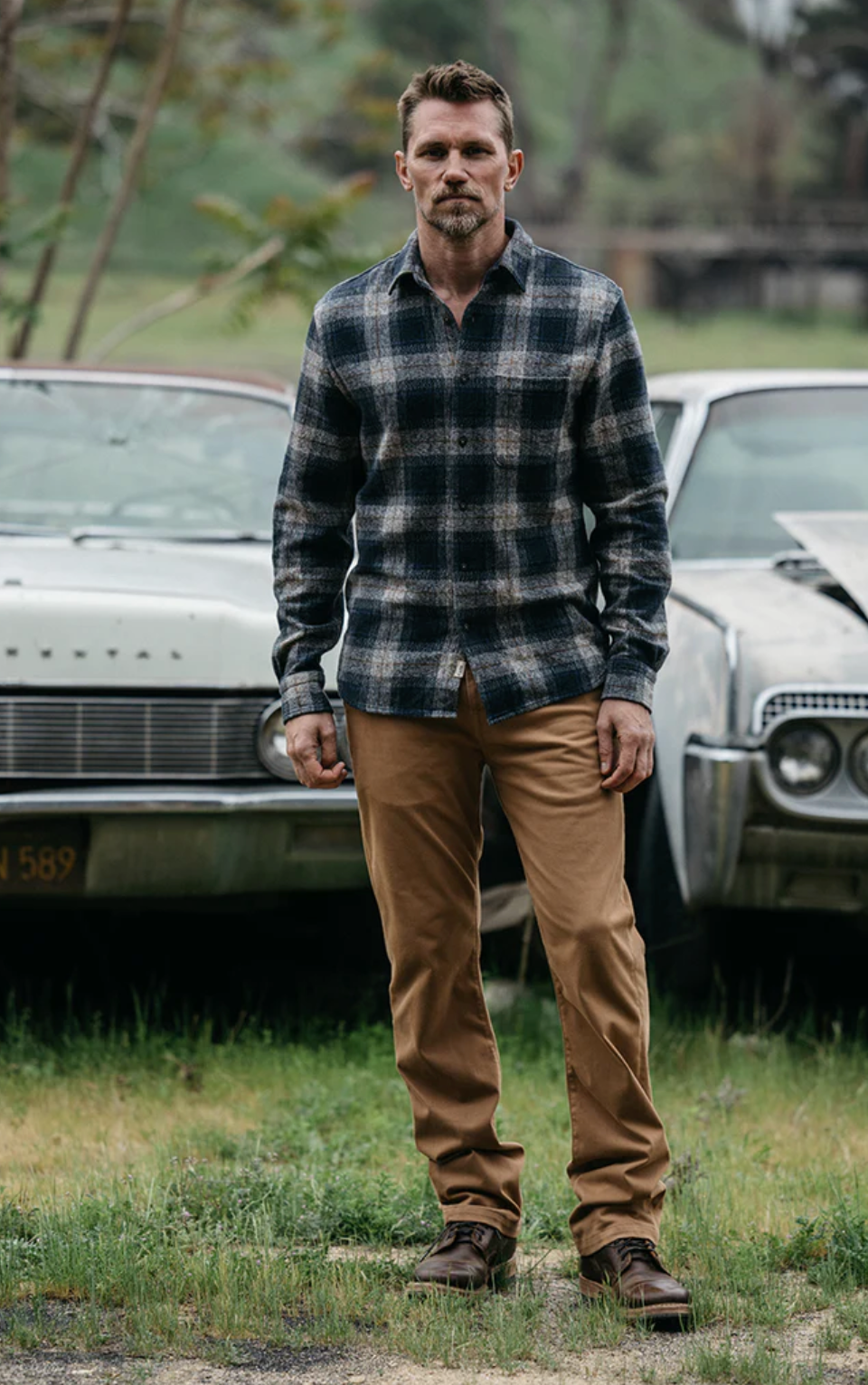 Hiroshi Kato The Pipe Straight Denit Chino - Khaki