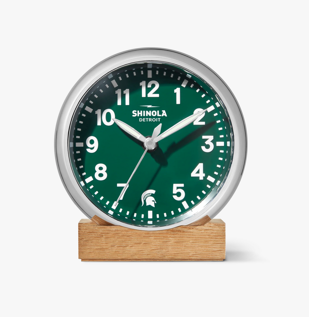 Shinola The Runwell  Clock - Green