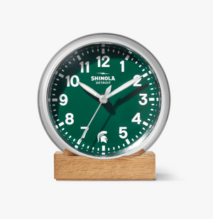 Shinola The Runwell  Clock - Green
