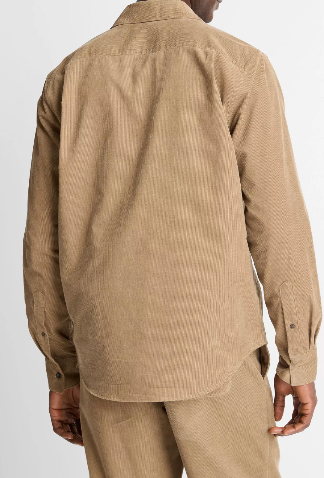 Vince Italian Cotton Corduroy Button-Front Shirt - Teton