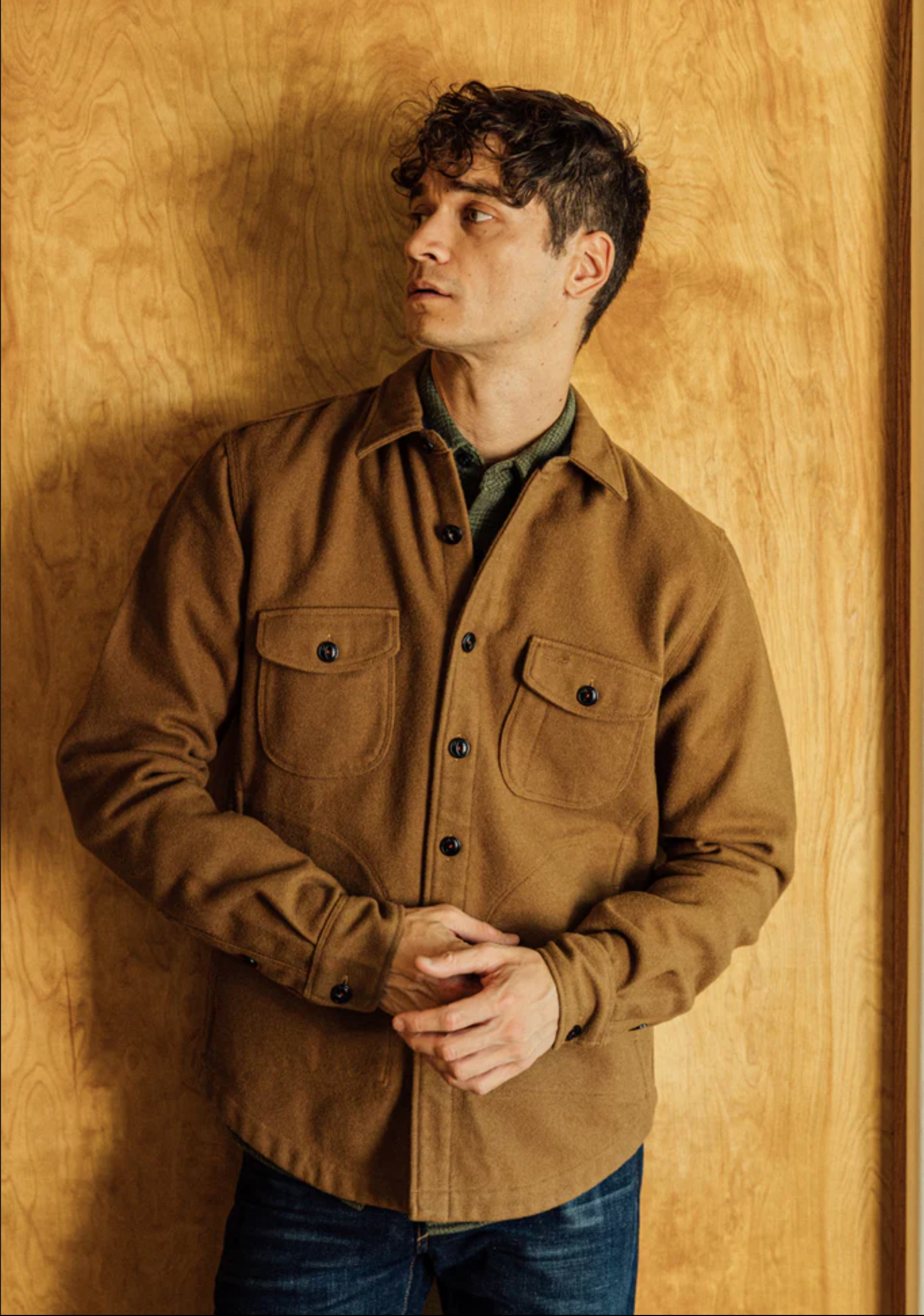 Hiroshi Kato The Anvil Shirt - Camel