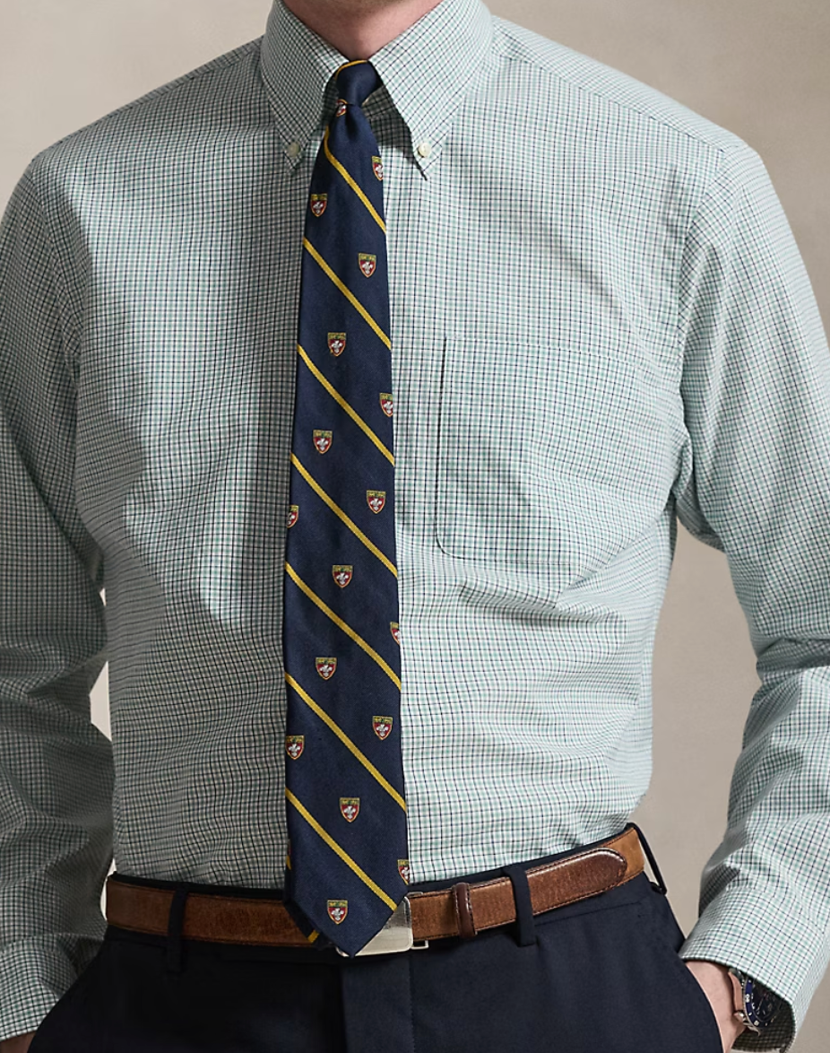 Polo Ralph Lauren Classic Poplin Woven Shirt - Green/Blue