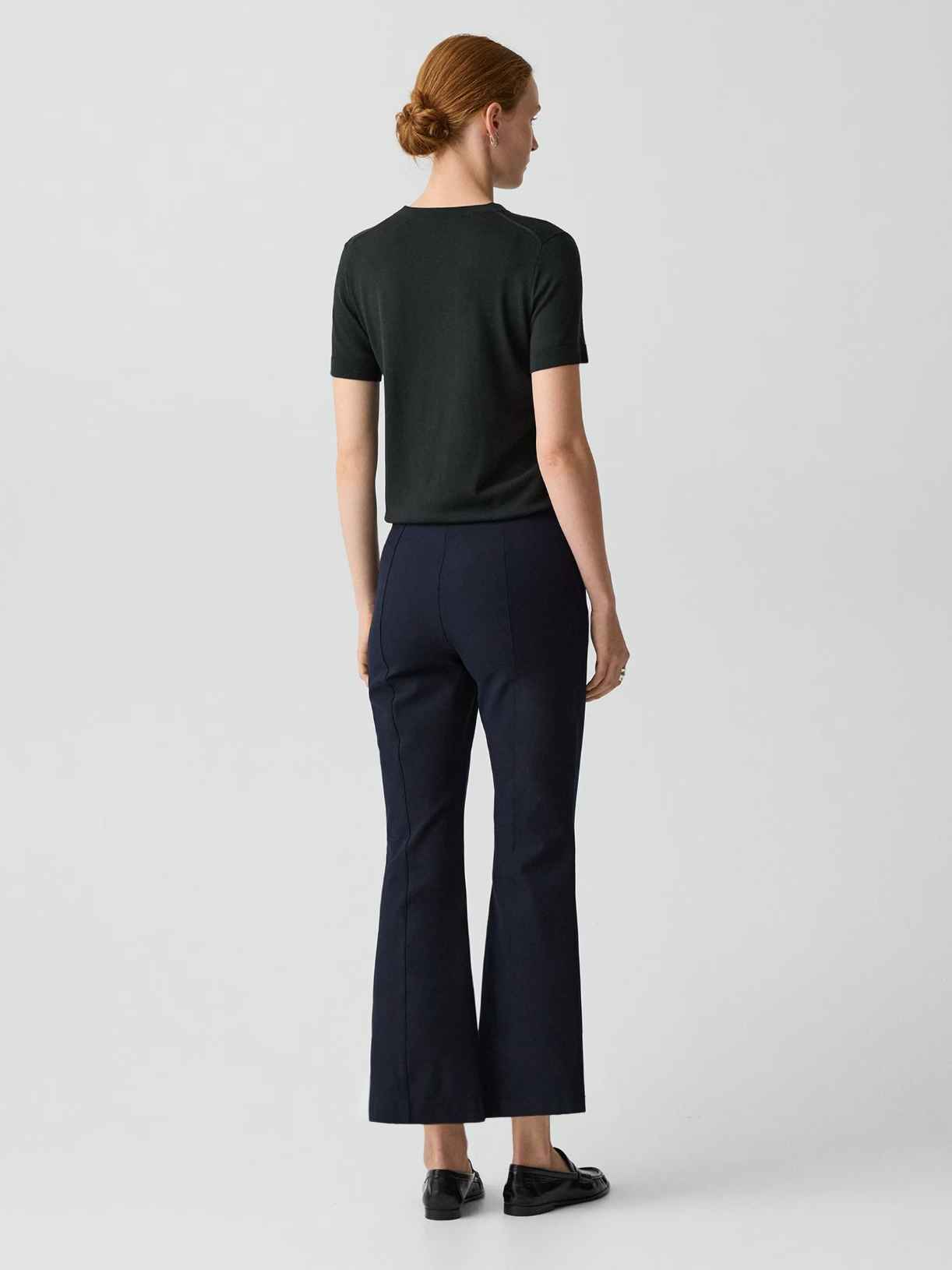 Theory Seamed Kick Pant- Midnight Navy