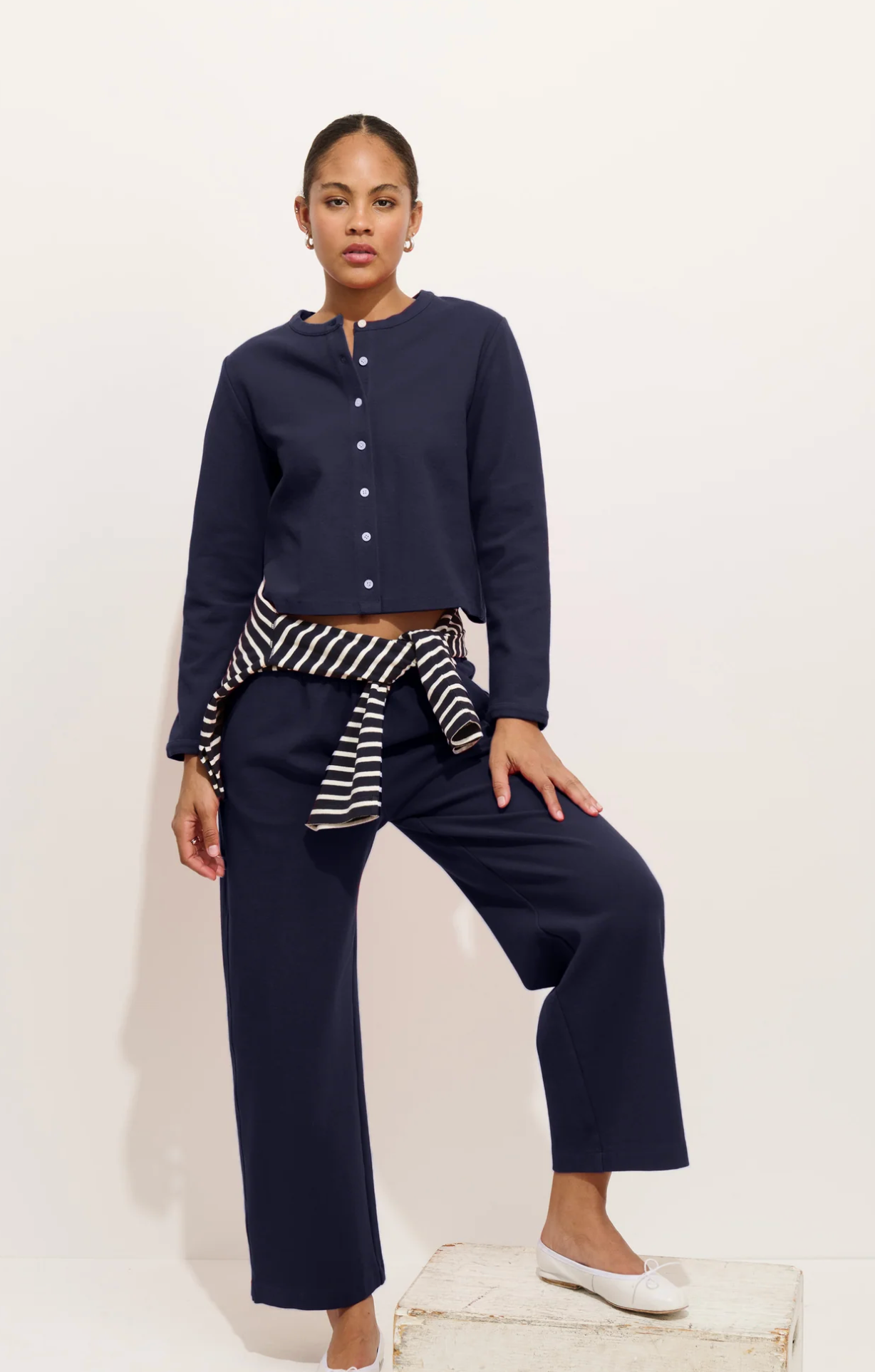 Alex Mill Coco Sport Cardigan - Navy Night