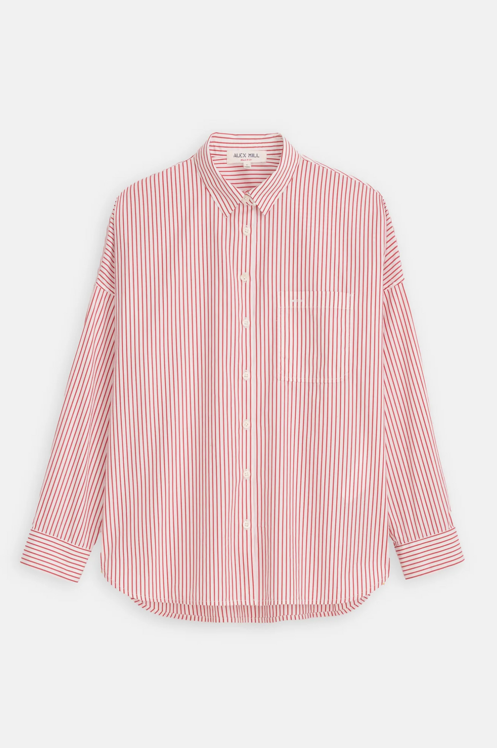 Alex Mill Jo Shirt - White/Red Stripe