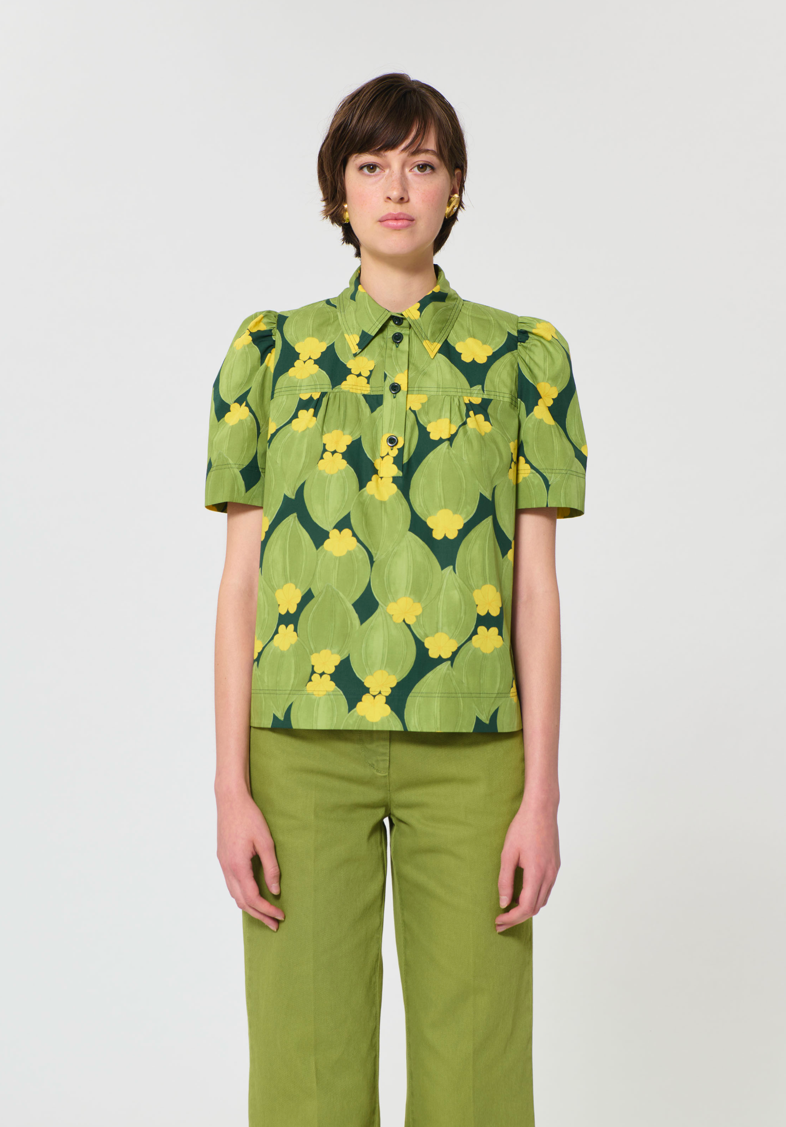 Tara Jarmon Tom Top - Green Floral