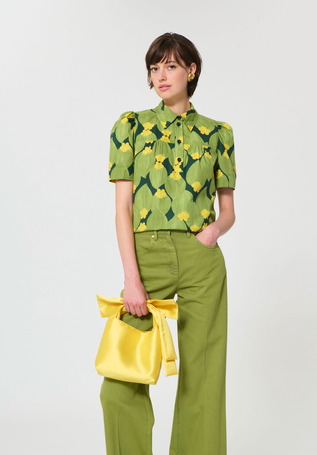 Tara Jarmon Tom Top - Green Floral