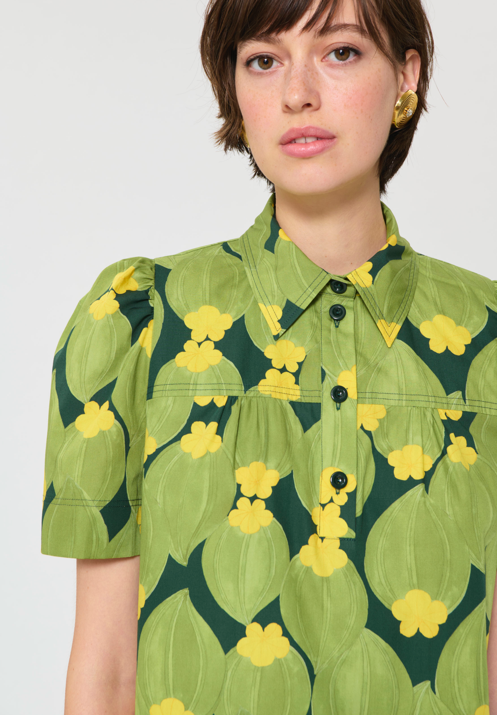 Tara Jarmon Tom Top - Green Floral