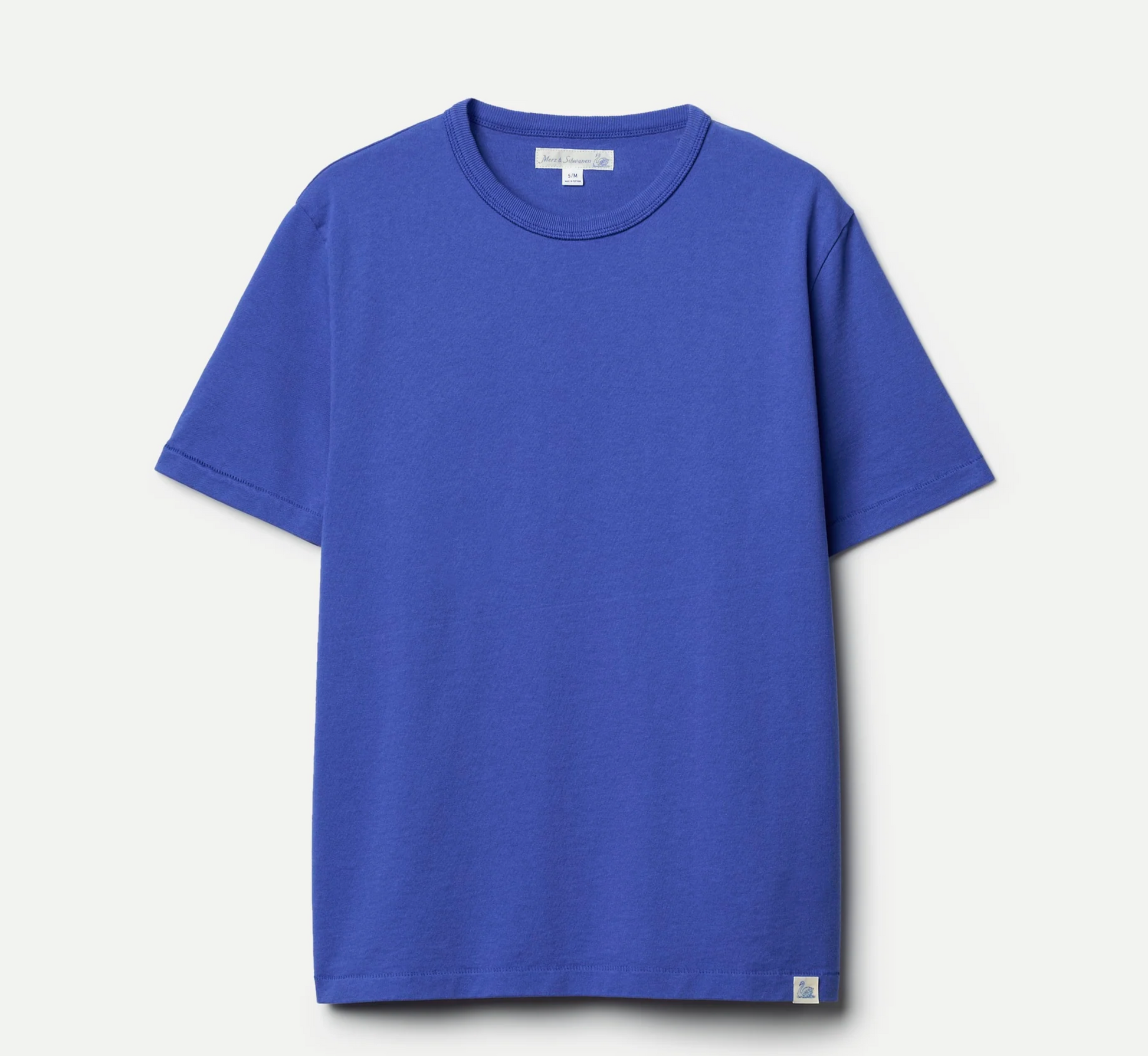 Merz b. Schwanen Classic Cotton Jersey T-Shirt | 661 vintage blue