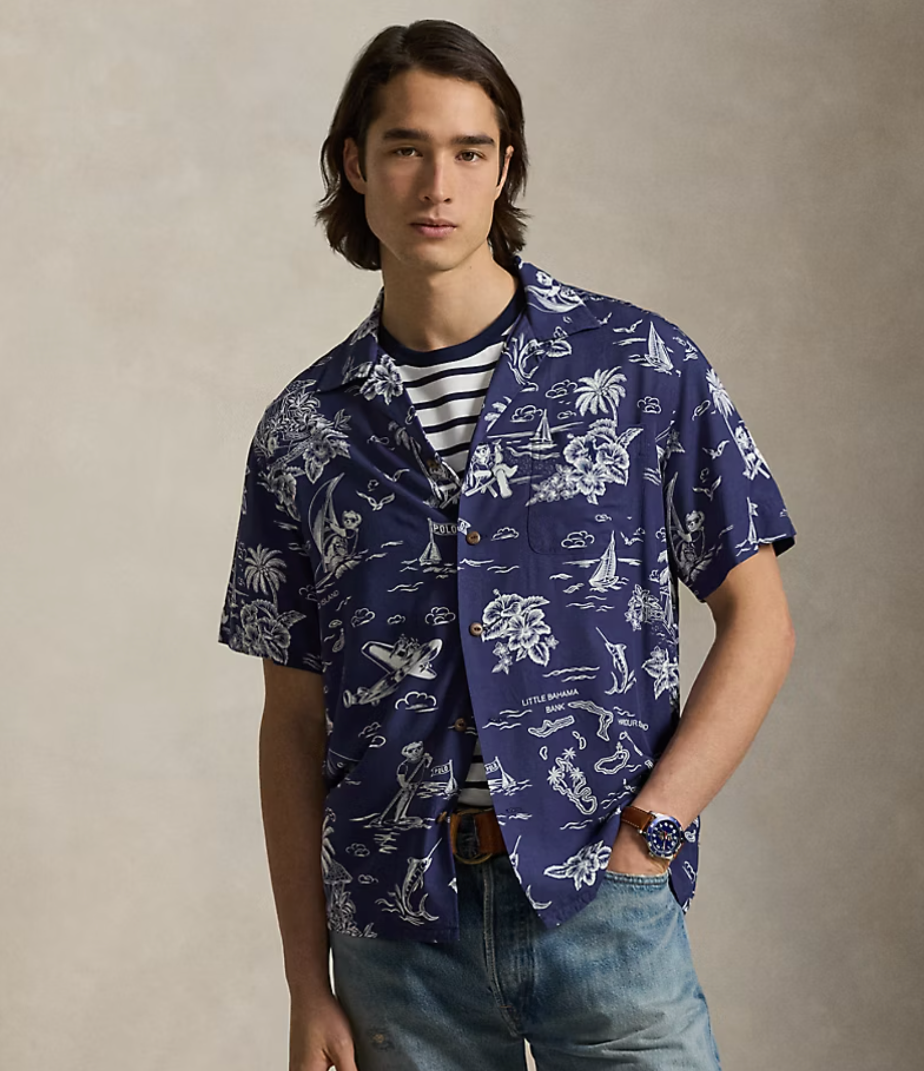 Polo Ralph Lauren Polo Camp Shirt - Harbour Island Bear