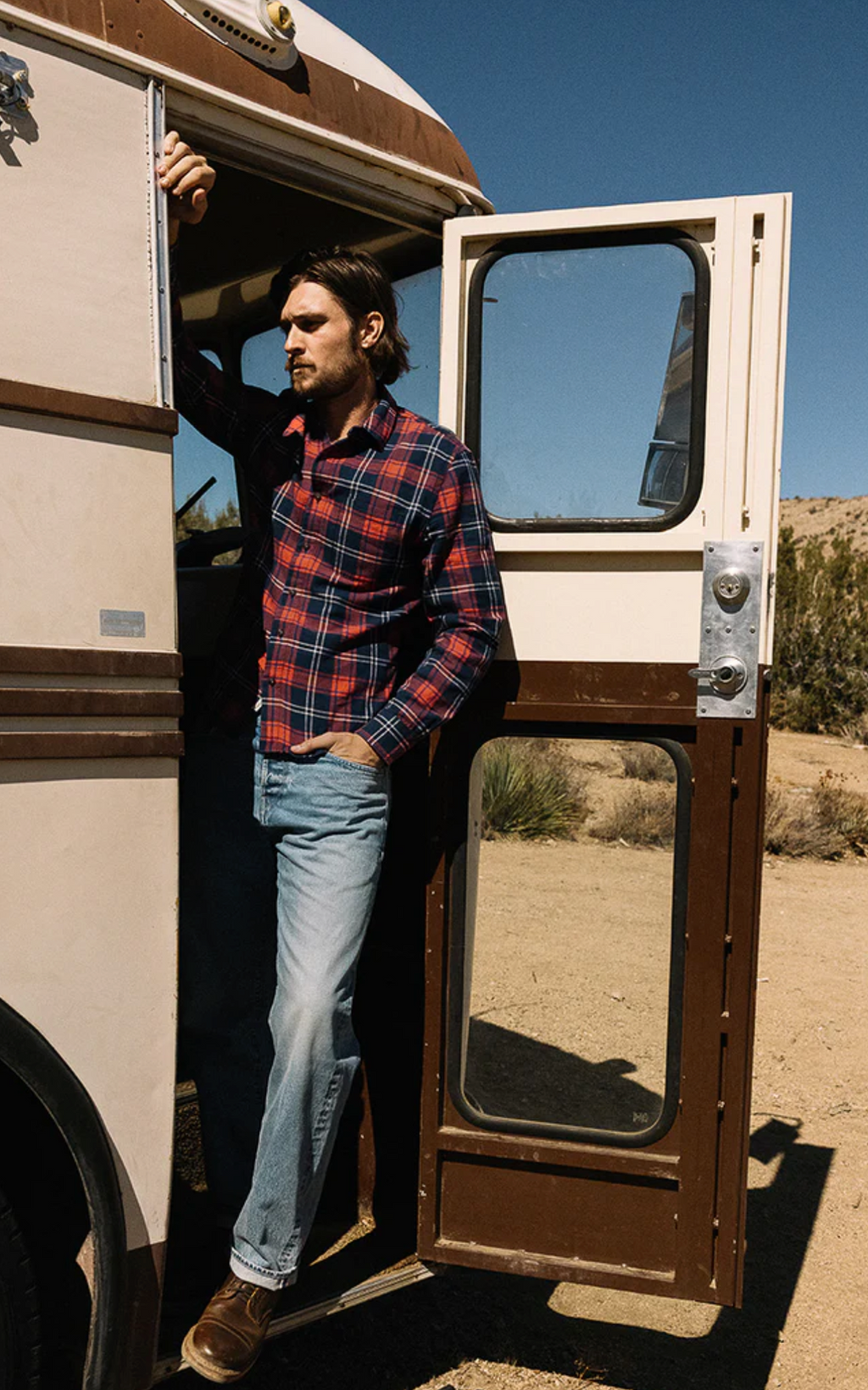 Hiroshi Kato The Ripper Vintage Nep Flannel Plaid - Diner Red
