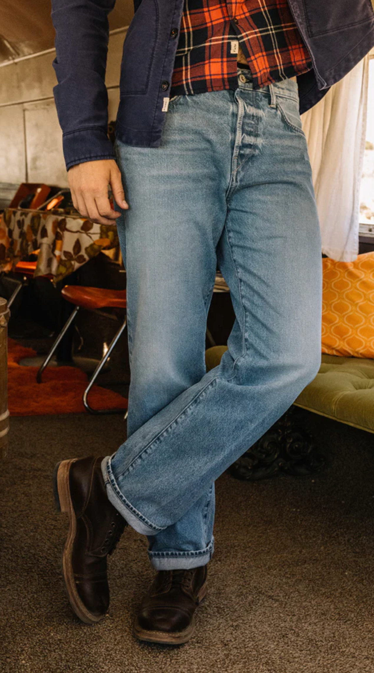 Hiroshi Kato The Pail Loose Straight - Natural Slub Indigo - Lou 12.5oz Selvedge