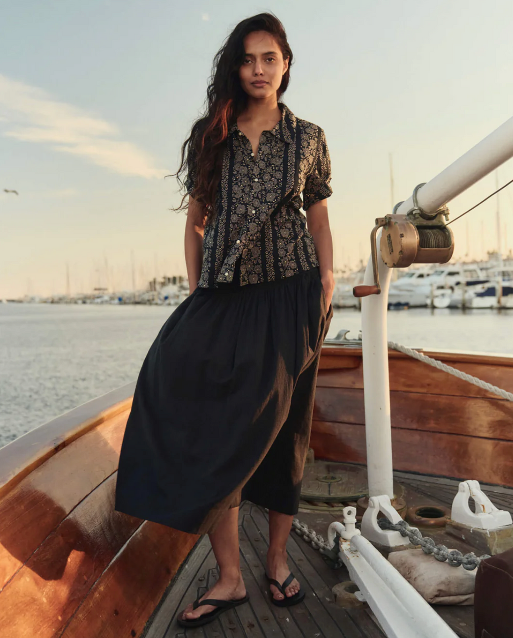 The Great The Viola Skirt - Black