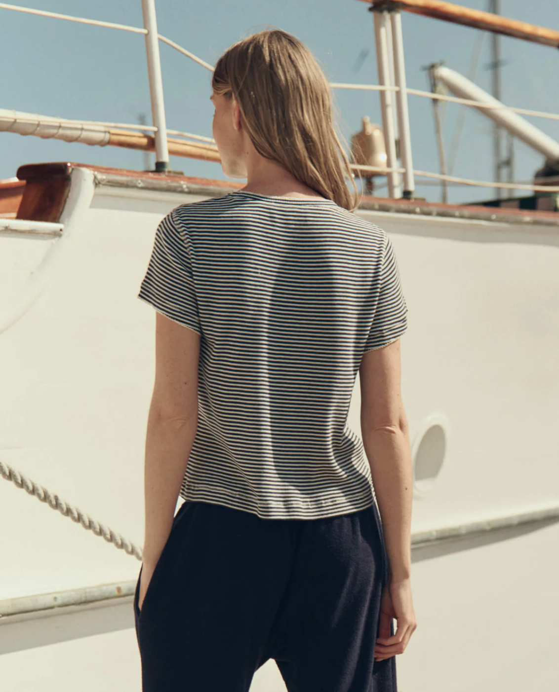 The Great The Little Tee - Navy Stripe