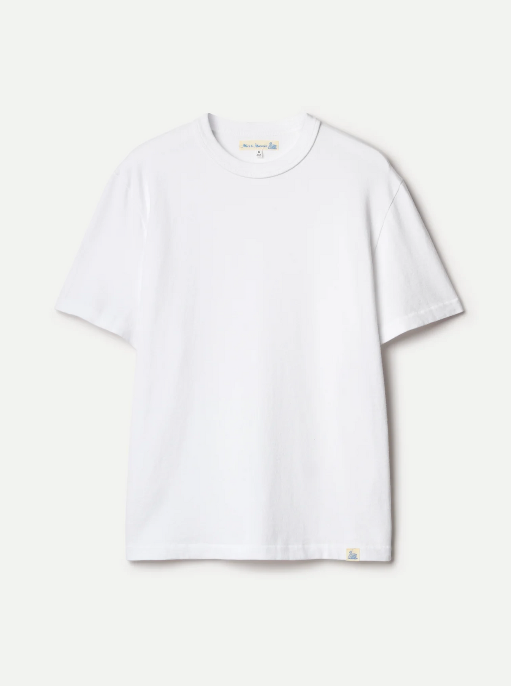 Merz B. Schwanen Supple Authentic Jersey Cotton T-Shirt - white
