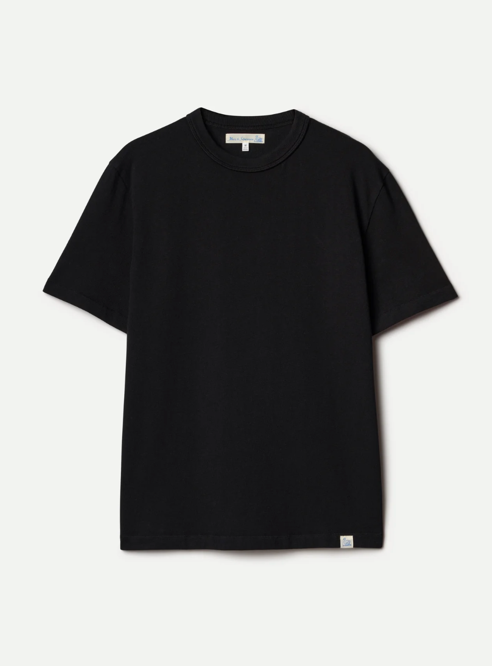 Merz B. Schwanen Supple Authentic Jersey Cotton T-Shirt - Black