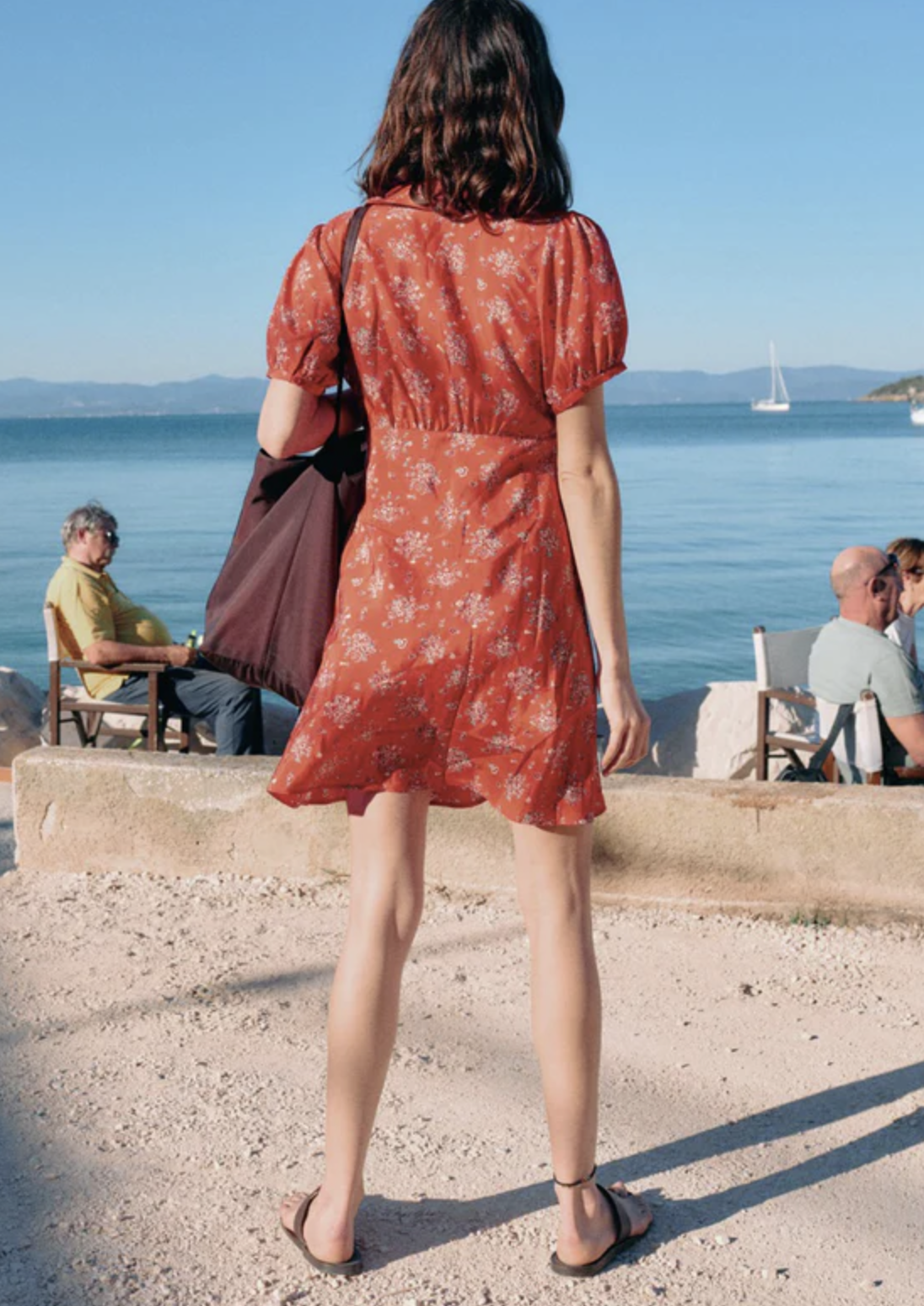 Ciao Lucia Alix Red Begonia Silk Dress XS
