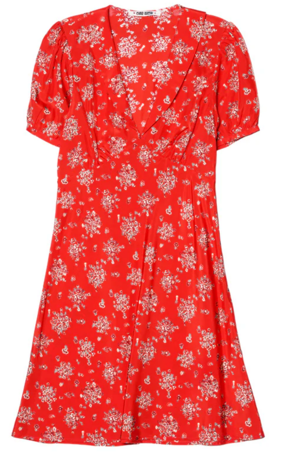 Ciao Lucia Alix Begonia Silk Dress - Red
