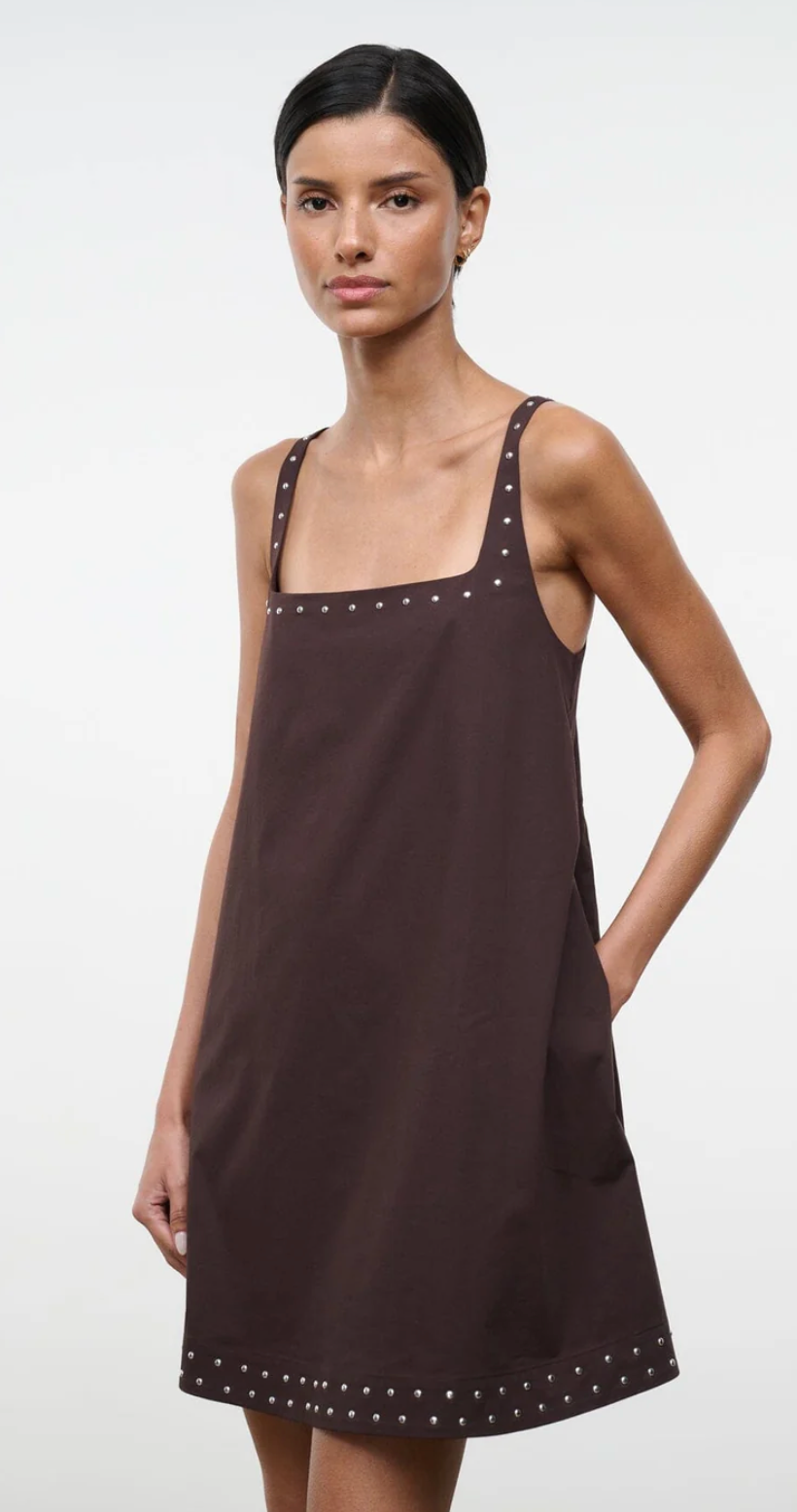 Staud Brio Dress - Earth Stud