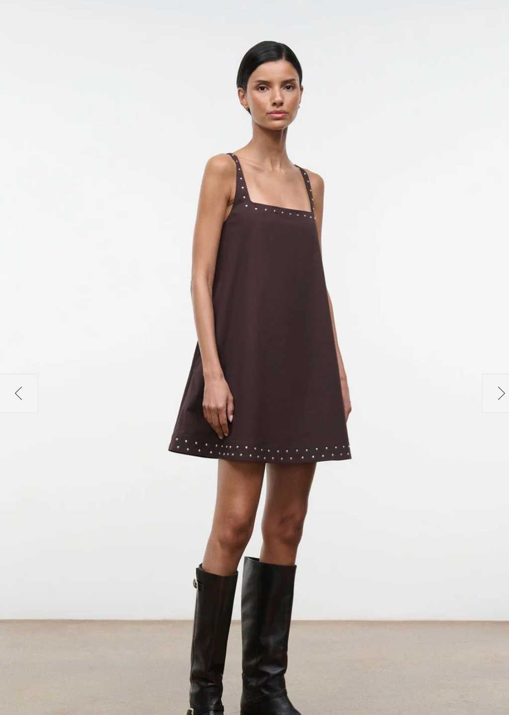Staud Brio Dress - Earth Stud