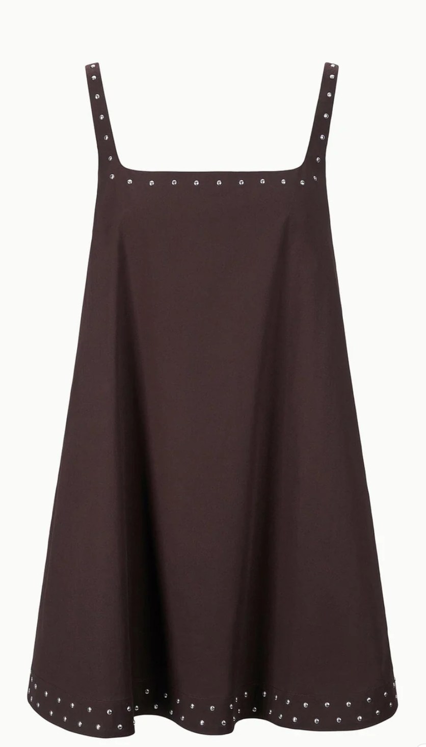 Staud Brio Dress - Earth Stud