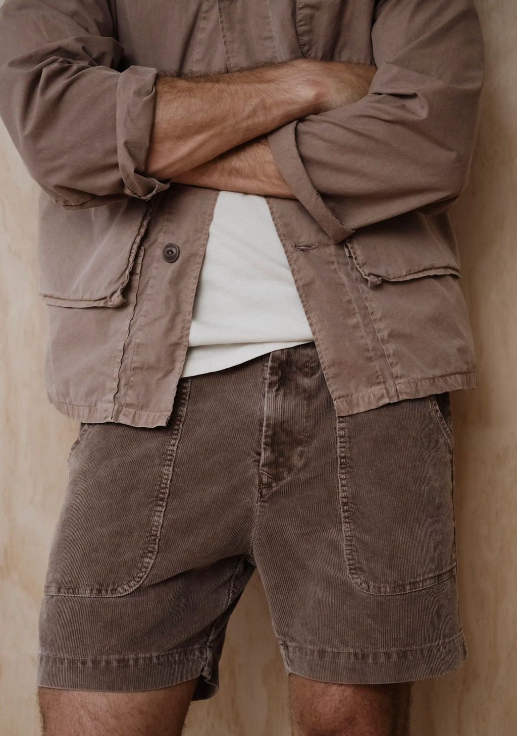 Save Khaki United Cord Short - Fawn